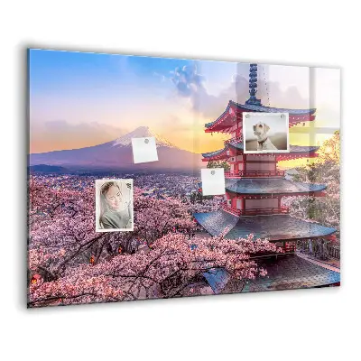 Japán építkezés mintás fali üzenőtábla