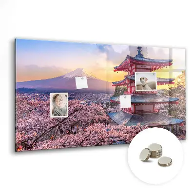Japán építkezés mintás fali üzenőtábla
