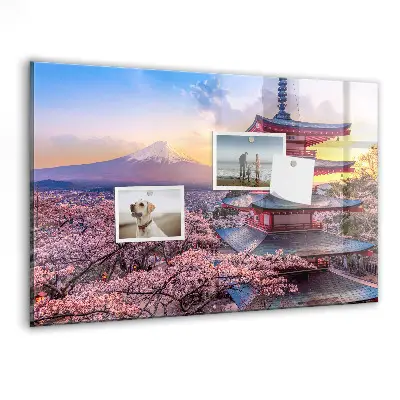 Japán építkezés mintás fali üzenőtábla