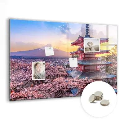 Japán építkezés mintás fali üzenőtábla