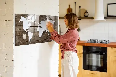 Mágneses világtérkép fali tábla