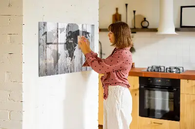 A világ a táblákon mágneses falitábla