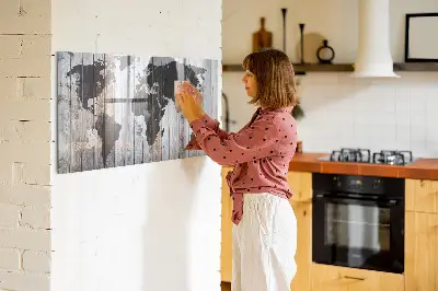 A világ a táblákon mágneses falitábla