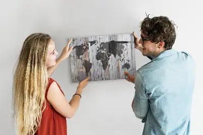 A világ a táblákon mágneses falitábla