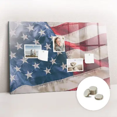 Amerikai zászló mintás fali üzenőtábla