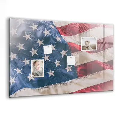 Amerikai zászló mintás fali üzenőtábla