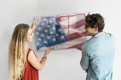 Amerikai zászló mintás fali üzenőtábla