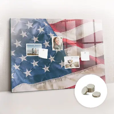 Amerikai zászló mintás fali üzenőtábla
