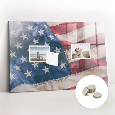 Amerikai zászló mintás fali üzenőtábla