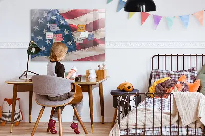 Amerikai zászló mintás fali üzenőtábla