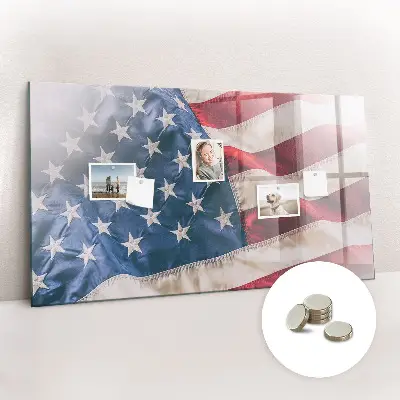 Amerikai zászló mintás fali üzenőtábla