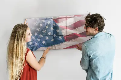Amerikai zászló mintás fali üzenőtábla