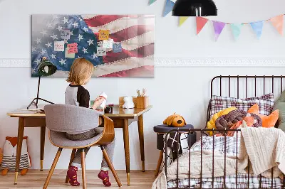 Amerikai zászló mintás fali üzenőtábla