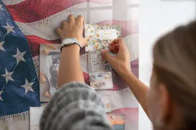 Amerikai zászló mintás fali üzenőtábla