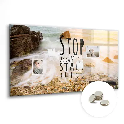 Motivációs feliratos fali mágneses tábla