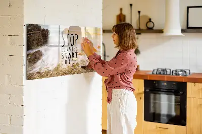 Motivációs feliratos fali mágneses tábla