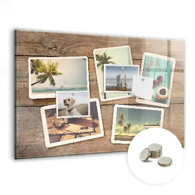 Mágneses fali tábla Polaroid fényképekhez