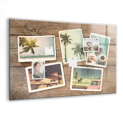 Mágneses fali tábla Polaroid fényképekhez