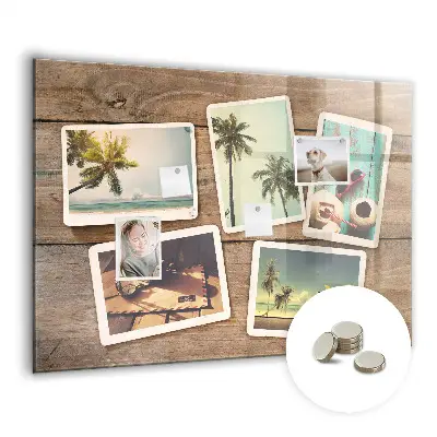 Mágneses fali tábla Polaroid fényképekhez