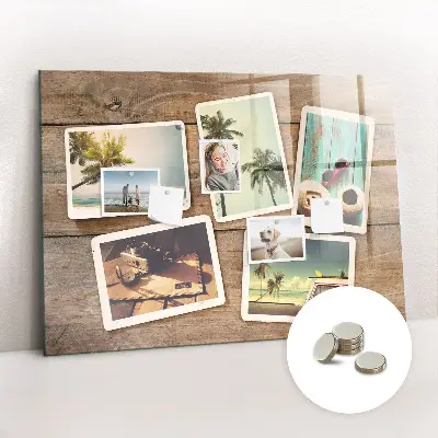 Mágneses fali tábla Polaroid fényképekhez