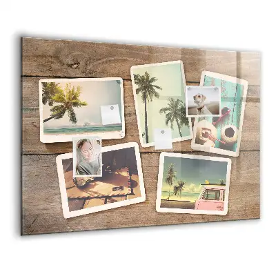 Mágneses fali tábla Polaroid fényképekhez