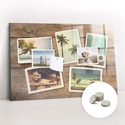 Mágneses fali tábla Polaroid fényképekhez