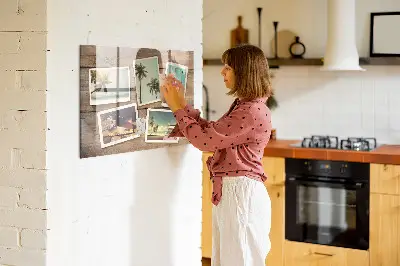 Mágneses fali tábla Polaroid fényképekhez
