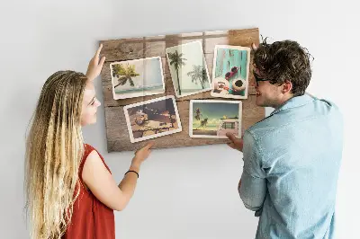 Mágneses fali tábla Polaroid fényképekhez