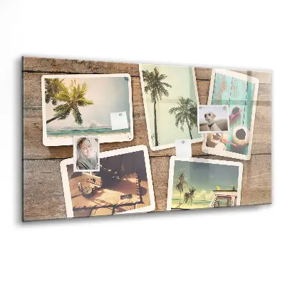 Mágneses fali tábla Polaroid fényképekhez