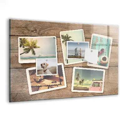 Mágneses fali tábla Polaroid fényképekhez