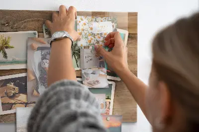 Mágneses fali tábla Polaroid fényképekhez