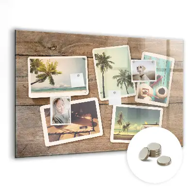 Mágneses fali tábla Polaroid fényképekhez