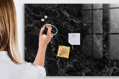 Mágneses tábla mágnesekkel Sötét márvány