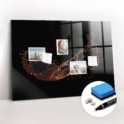 Írható mágnestábla Kiömlött ital