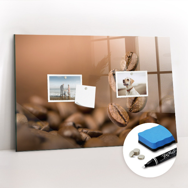 Mágneses írható tábla Kávébab