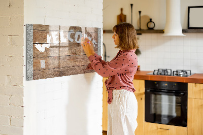 Írható mágnestábla Üdvözlő tábla