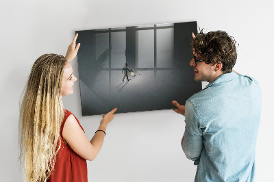 Írható mágnestábla Egy vándor a sötétben