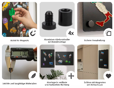 Dekoratív fali mágnestábla 50x80