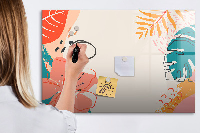 Írható mágneses tábla Hawaii növények