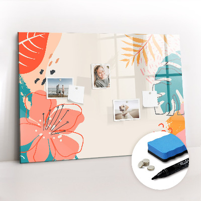 Írható mágneses tábla Hawaii növények