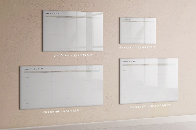 Mágneses írótábla Minimalista menü