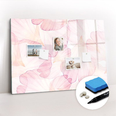 Írható mágneses tábla Akvarell szirmok