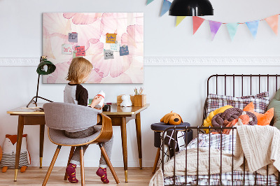 Írható mágneses tábla Akvarell szirmok