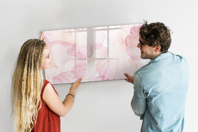 Írható mágneses tábla Akvarell szirmok