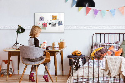 Írható mágneses tábla Emlékek felirat