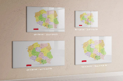 Mágneses rajztábla Lengyelország térképe