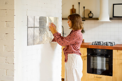 Törölhető tábla Egy pálmafa árnyéka a homokban