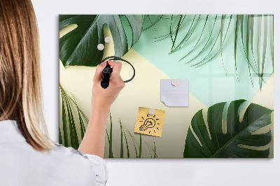 Mágneses rajztábla Monstera levelek