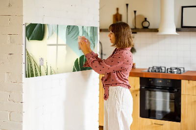 Mágneses rajztábla Monstera levelek