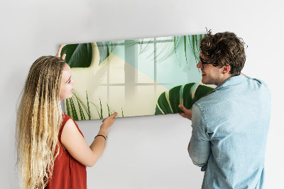 Írható mágneses tábla Monstera levelek
